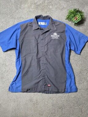 Magic Touch Mechanical Work Shirt HVAC Trades Blue Collar Uniform Gray Size XL
